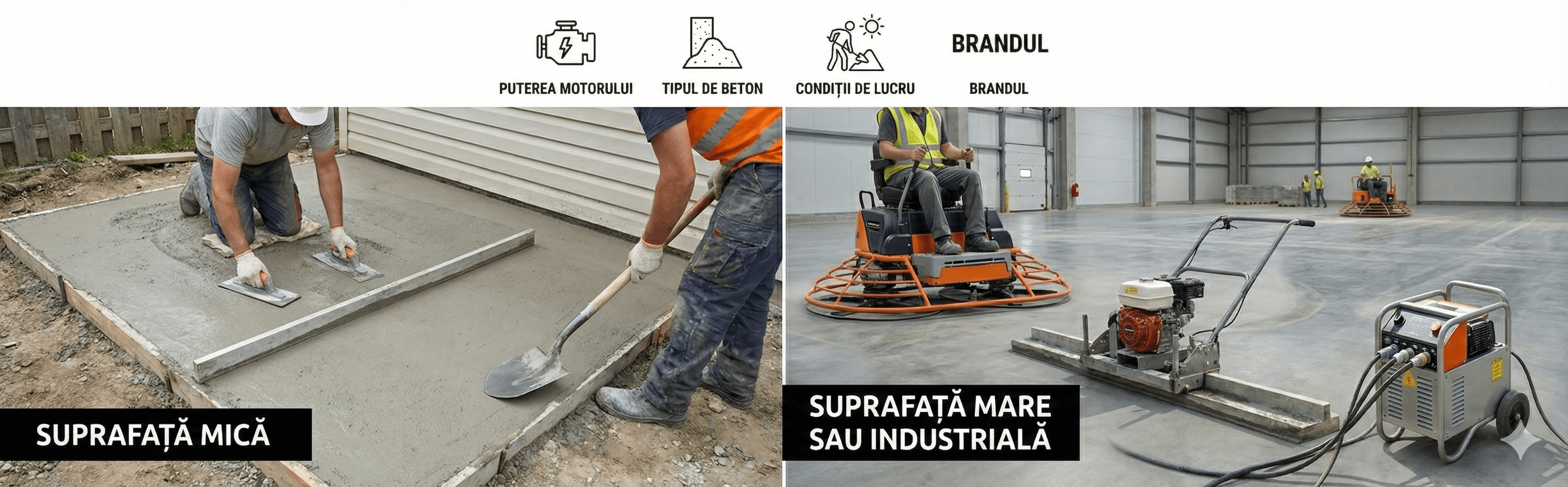 utilaj pentru finisare beton