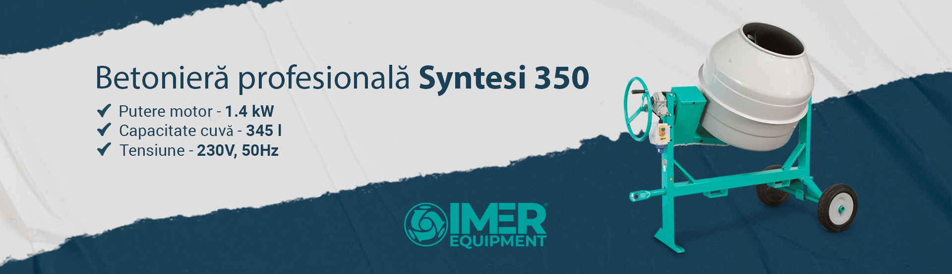 BETONIERA PROFESIONALA SYNTESI 350, 230V