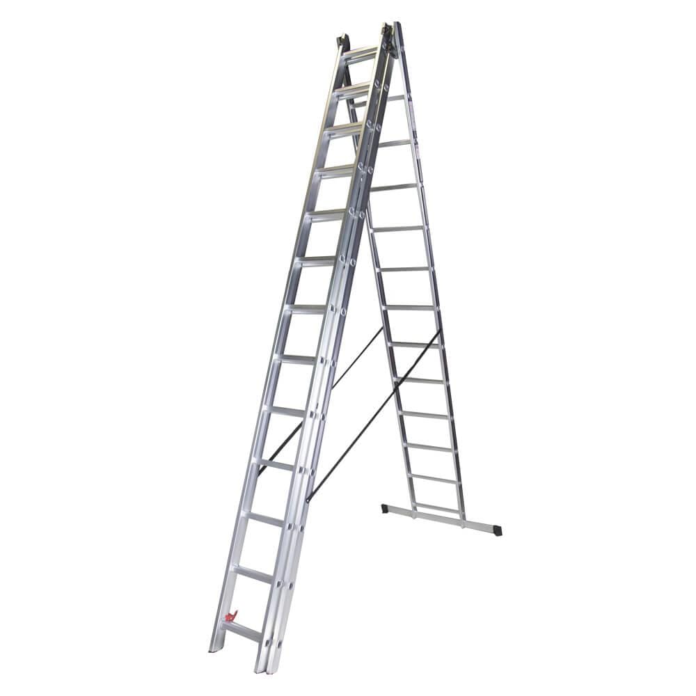 STR313 Тройная алюминиевая лестница 13 ступенек, 3.59 м