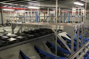 Platforma din aluminiu pentru întreținerea liniei de transport
